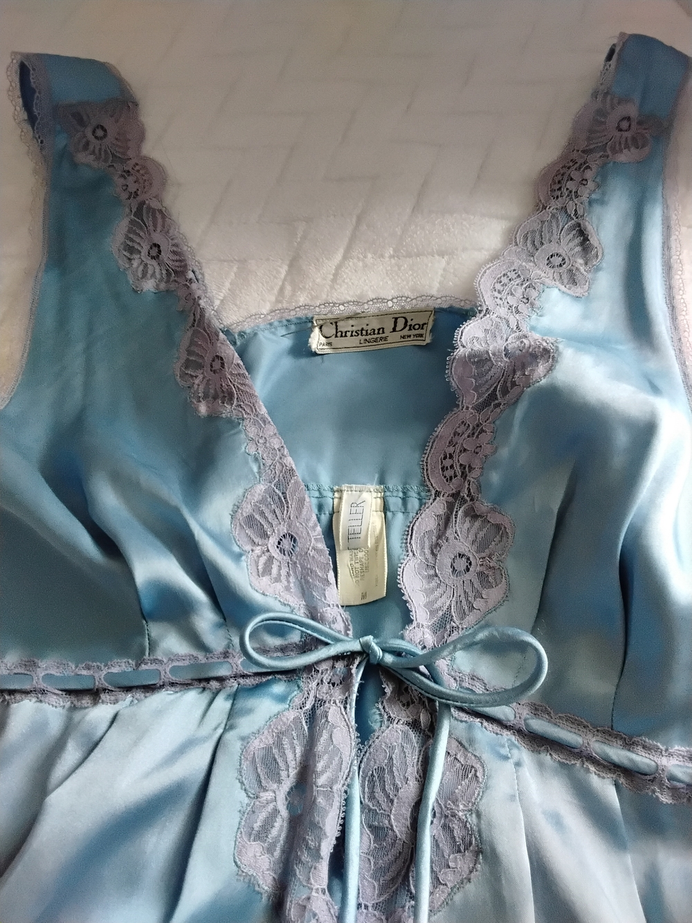 Vintage Christian Dior Pengnoir Set Color Blue - Picture 8 of 10